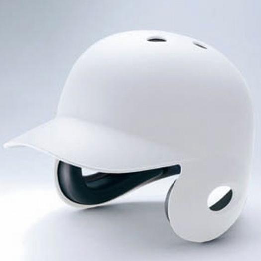 ミズノ 硬式用ヘルメット(両耳付打者用／つや消しタイプ／野球) ホワイト Mizuno 1DJHH11601