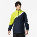 【送料無料】ミズノ ウィンドブレーカージャケット(総裏メッシュ/ラケットスポーツ)(ユニセックス) ディープネイビー×ライムグリーン Mizuno 62MEA5...
