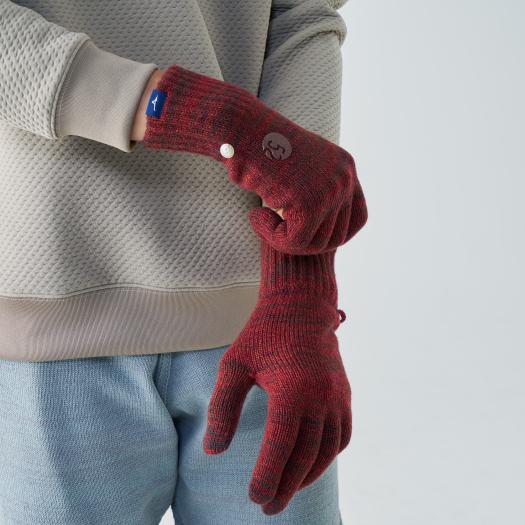 【送料無料】ミズノ 発熱素材 ブレスサーモ ニットグラブ(タッチパネル対応)（メンズ） シナモンブラウン Mizuno B2JY250159