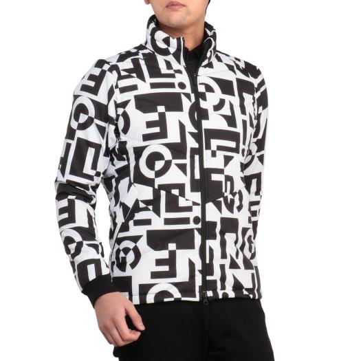 【在庫処分】ミズノ 発熱素材 ブレスサーモテックライニングブルゾン（メンズ） ホワイト×ブラック Mizuno E2MEA50770