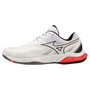 【送料無料】ミズノ ウエーブファング 2(バドミントン)(ユニセックス) ホワイト×ブラック×ピンク Mizuno 71GA231321