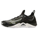 【送料無料】ミズノ ウエーブモーメンタム 3(バレーボール)(ユニセックス) ブラック×ホワイト×グリーン Mizuno V1GA231252