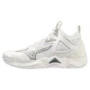 【送料無料】ミズノ ウエーブモーメンタム 3 MID(バレーボール)(ユニセックス) ホワイト×グレー×シルバー Mizuno V1GA231751