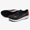 ミズノ デュエルフラッシュ(陸上競技)(ユニセックス) ブラック×シルバー×レッド Mizuno U1GD238001