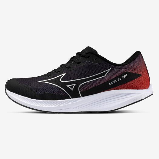 ミズノ デュエルフラッシュ(陸上競技)（ユニセックス） ブラック×シルバー×レッド Mizuno U1GD238001 3