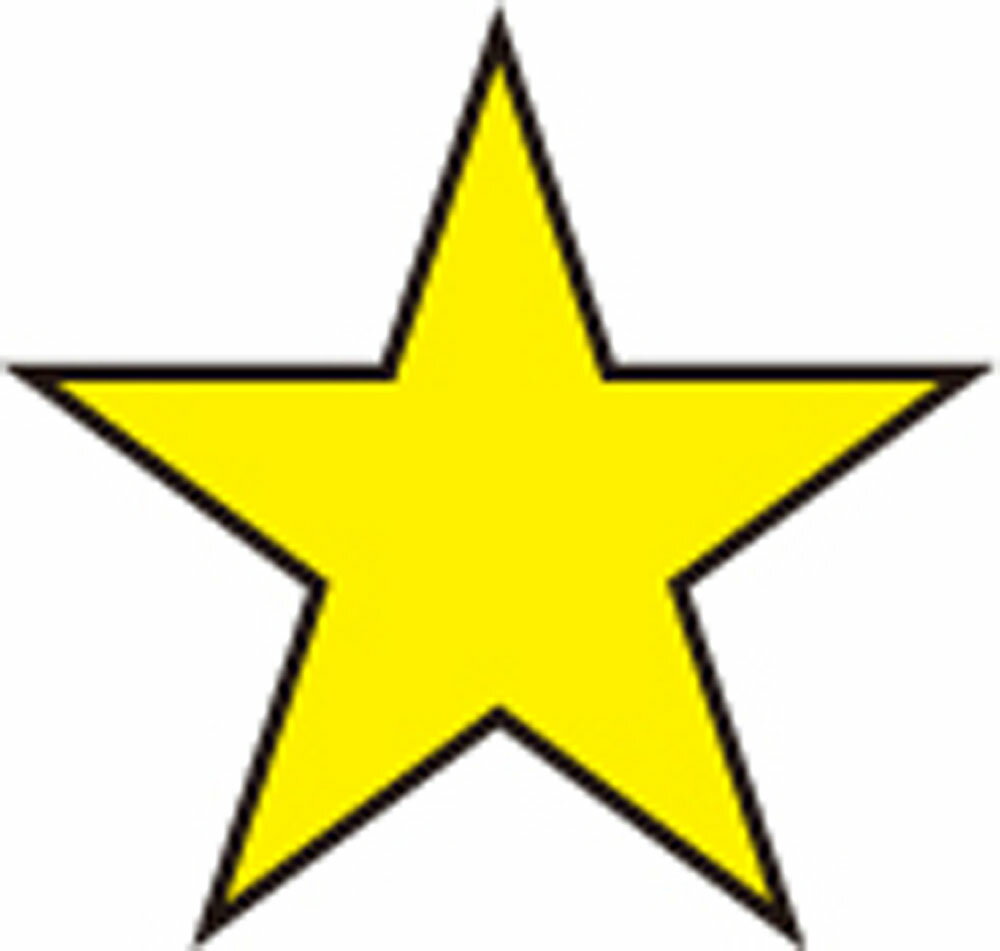 【送料無料】フットマーク マーク 星マーク イエロー FOOTMARK 101701 02