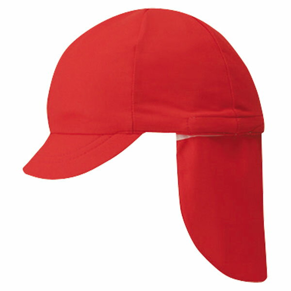 フットマーク フラップ付き体操帽子（取り外しタイプ） アカ FOOTMARK 101215 05
