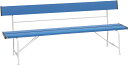 【送料無料】ダンノ STベンチ(背付1800)(ブルー) DANNO D1436B