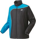 ヨネックス ユニセックス 裏地付ウィンドウォーマーシャツ ブラック×ブルー Yonex 70081 188