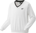 【送料無料】ヨネックス ユニセックス トレーナー ホワイト Yonex 32032 011