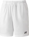 ヨネックス ニットハーフパンツ ホワイト Yonex 25068 011