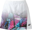 【送料290円】ヨネックス スカート(インナースパッツ付) ホワイト Yonex 26106 011(4)