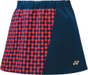 ヨネックス ウィメンズスカート(インナースパッツ付) クリスタルレッド Yonex 26111 688