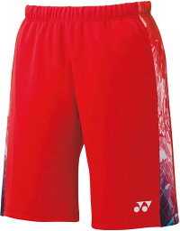 ヨネックス メンズニットハーフパンツ サンセットレッド Yonex 15177 496