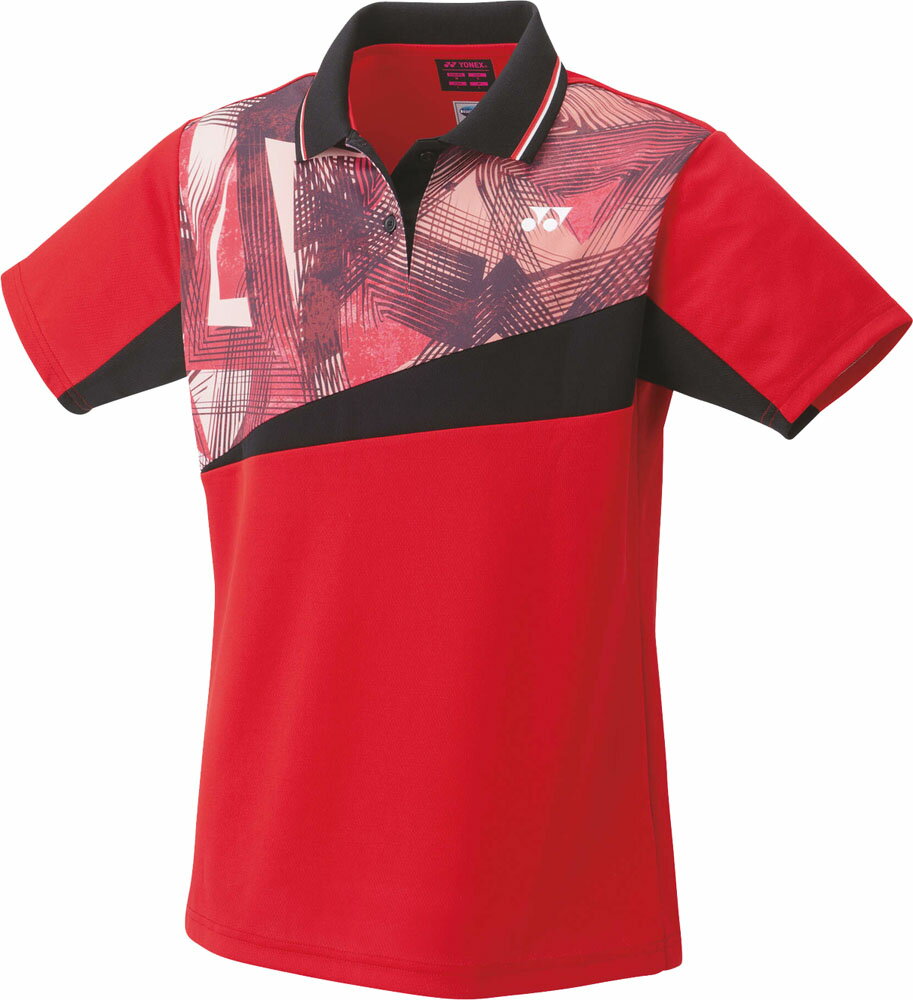【送料無料】ヨネックス ウィメンズゲームシャツ サンセットレッド Yonex 20737 496
