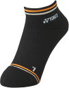 ヨネックス ウィメンズスニーカーインソックス ブラック×オレンジ Yonex 29181 401
