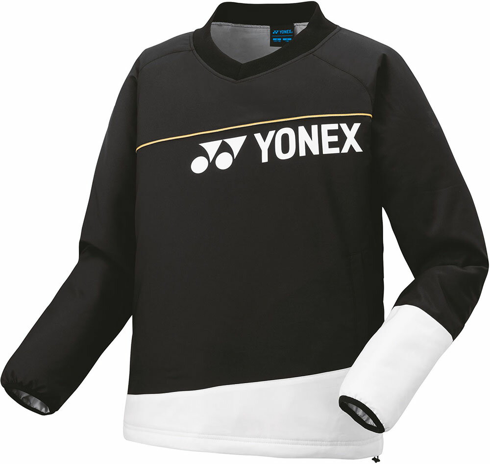 【送料無料】ヨネックス ジュニア中綿Vブレーカー ブラック Yonex 90081J 007