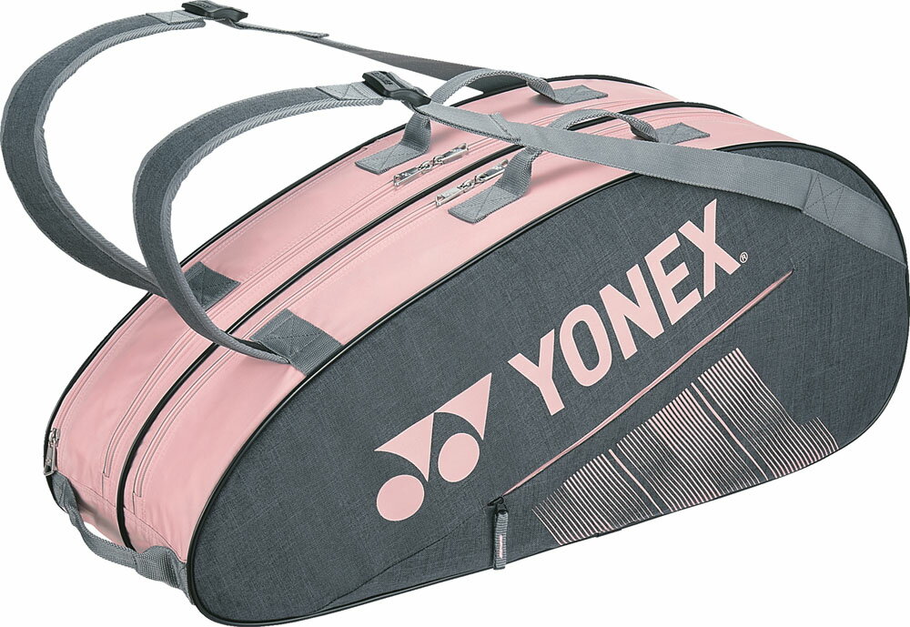 【送料無料】ヨネックス ラケットバッグ6（リュックツキ） ライトピンク Yonex BAG2332R 454のサムネイル