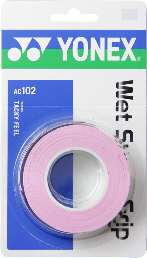 【送料290円】ヨネックス ウェットスーパーグリップ(3本入) フレンチピンク Yonex AC102 128 【送料290円】ヨネックス ウェットスーパーグリップ(3本入) フレンチピンク Yonex AC102 128