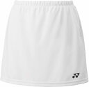 【送料無料】ヨネックス ウィメンズスカート(インナースパッツ付) ホワイト Yonex 26170 011