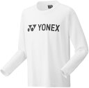 ヨネックス ユニロングスリーブTシャツ ホワイト Yonex 16802 011