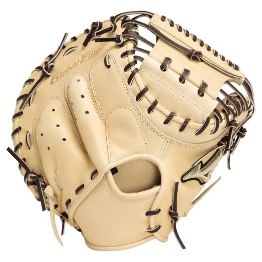 ミズノ 硬式用グローバルエリート 號SAKEBI Compact捕手用／M-R型 ブロンド×ローズブラウン Mizuno 1AJCH304108066