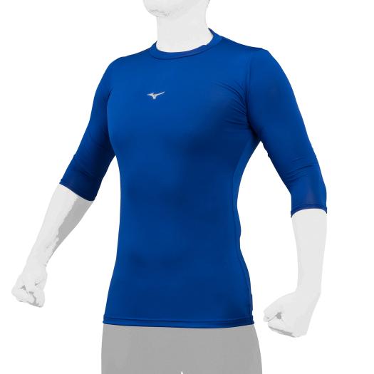 【送料無料】ミズノ バイオギア(ローネック/七分袖)(ユニセックス) パステルネイビー Mizuno 12JABC2116