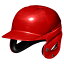 ミズノ ソフトボール用ヘルメット(両耳付打者用) レッド Mizuno 1DJHS11162