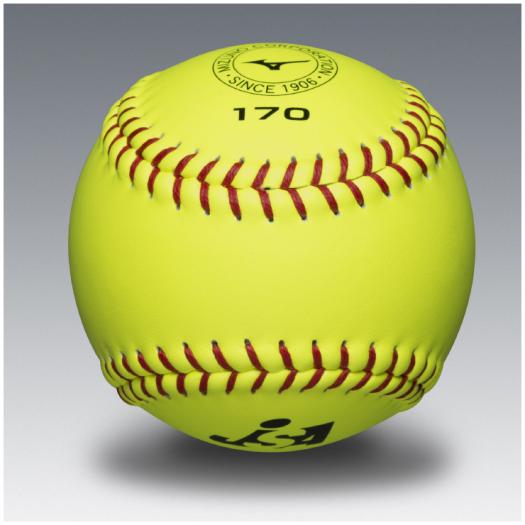 【送料無料】ミズノ 革ソフトボール試合球ミズノ170(1ダース) Mizuno 1BJBS1700012P