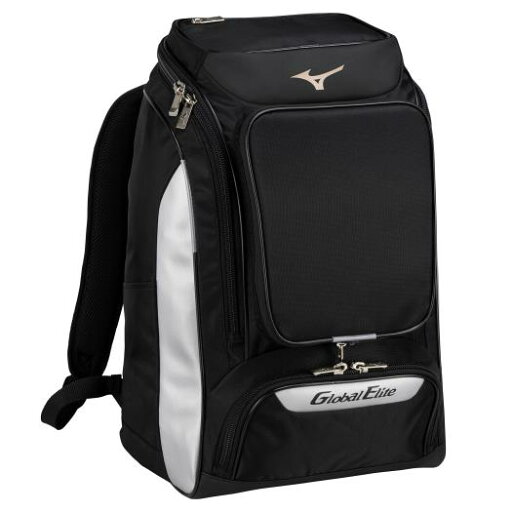 ミズノ グローバルエリート バックパック(40L) ブラック Mizuno 1FJDB01109 ミズノ グローバルエリート バックパック(40L) ブラック Mizuno 1FJDB01109