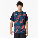 【送料無料】ミズノ ゲームシャツ(ラケットスポーツ)(ユニセックス) ドレスネイビー Mizuno 62JAB02414