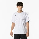 ミズノ ゲームシャツ(ラケットスポーツ)（ユニセックス） ホワイト Mizuno 62JAB02801