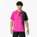 【送料290円】ミズノ ゲームシャツ(ラケットスポーツ)(ユニセックス) マゼンタ Mizuno 62JAB03065