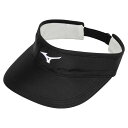 【送料290円】ミズノ バイザー(ユニセックス) ブラック Mizuno 62JWB01009