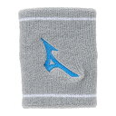 【送料290円】ミズノ リストバンド(ユニセックス) グレー Mizuno 62JYB00204