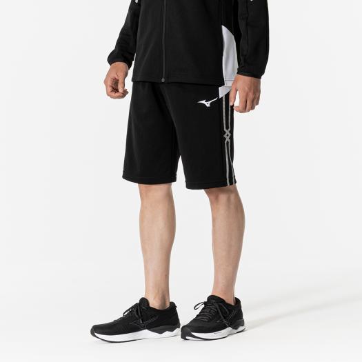 【送料無料】ミズノ MCライン ウォームアップハーフパンツ（ユニセックス） ブラック Mizuno 32MDB11109