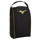 【送料無料】ミズノ シューズケース ブラック×ゴールド Mizuno 1FJKB02195