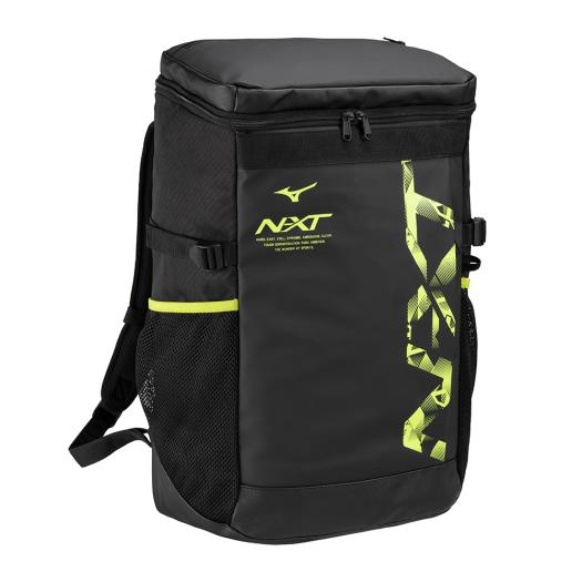 【送料無料】ミズノ N-XT バックパック(30L) ブラック×ライム Mizuno 33JDB00094