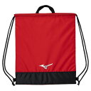 【送料290円】ミズノ ランドリーバッグ レッド×シルバー Mizuno 33JMB00262(4)