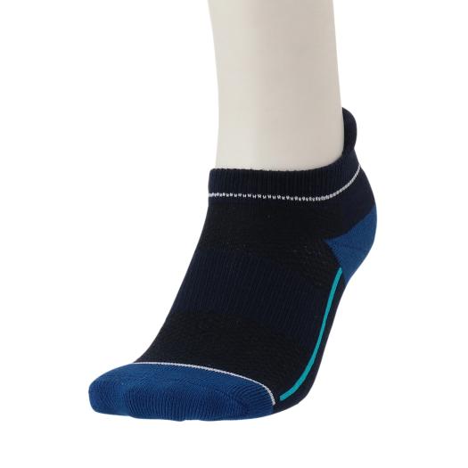 【送料290円】ミズノ ドライベクターソックス(アンクル丈)（メンズ） ディープネイビー Mizuno E2JXB00114