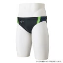 【送料無料】ミズノ 競泳用Vパンツ(メンズ) ブラック×ライム Mizuno N2MBB02193