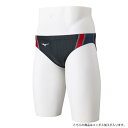 【送料無料】ミズノ 競泳用Vパンツ(メンズ) ブラック×レッド Mizuno N2MBB02196