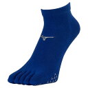 【送料無料】ミズノ レーシングソックス(5本指ショート丈/滑り止め付)(ユニセックス) サーフブルー Mizuno U2MXB01425