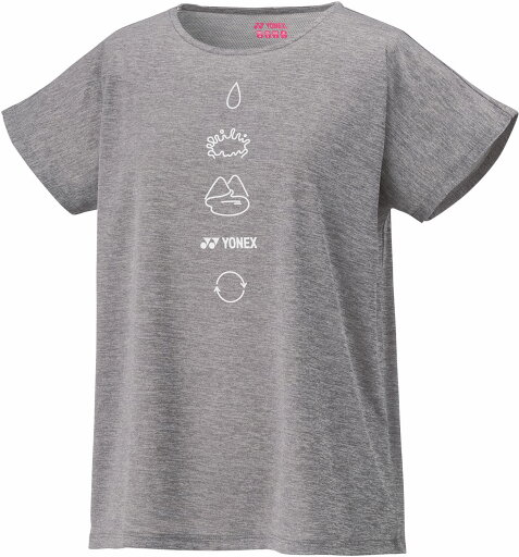 【送料290円】ヨネックス ウィメンズドライ T シャツ グレー Yonex 16719 010 【送料290円】ヨネックス ウィメンズドライ T シャツ グレー Yonex 16719 010