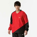 【送料無料】ミズノ 発熱素材 ブレスサーモウォーマーシャツ(ユニセックス) チャイニーズレッド Mizuno 62MEB53062