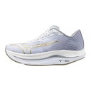 【送料無料】ミズノ ウエーブリベリオンフラッシュ2 WIDE(ランニング)(メンズ) ホワイト×ゴールド×ライトグレー Mizuno J1GC243753