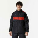 【送料無料】ミズノ ウォーマーシャツ(ユニセックス) ブラック×チャイニーズレッド Mizuno P2MEB59096