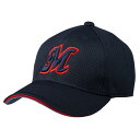【送料無料】ミズノ オールメッシュ/六方型 ネイビー×レッドサンド Mizuno 12JWBB0974