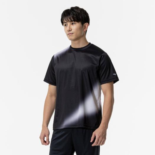 【送料290円】ミズノ KISHOグラフィックTシャツ ブラック Mizuno 12JACT1009