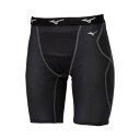 ミズノ 汗処理/通気 KUGEKIスライディングパンツ ブラック Mizuno 12JBCP2409